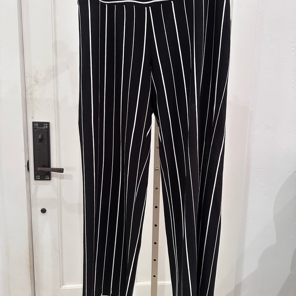 Habitat Black and White Striped Pants